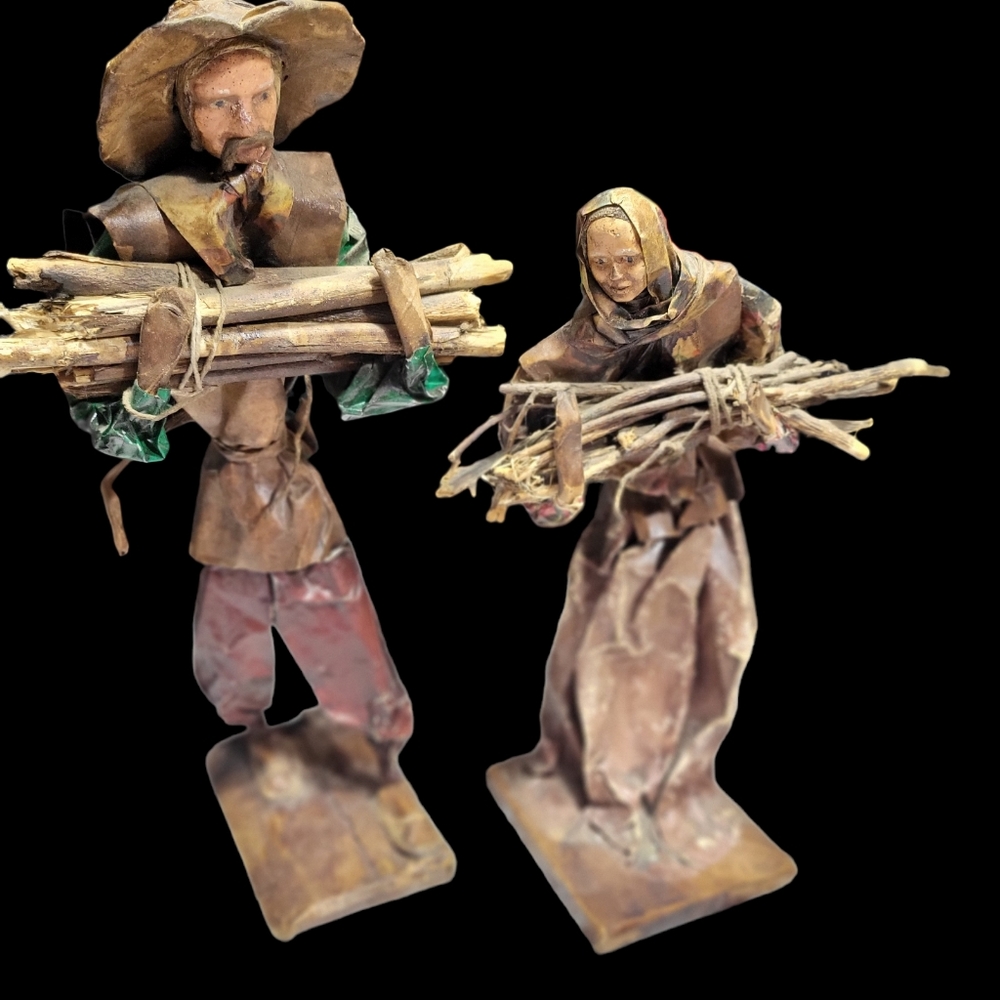 Antique Mexican Folk Art Pair